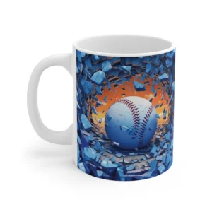 3D Image Bright Baseball Coffee Mug - 11oz