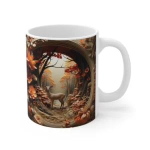 3D Image Deer Fall Vibes Coffee Mug - 11oz