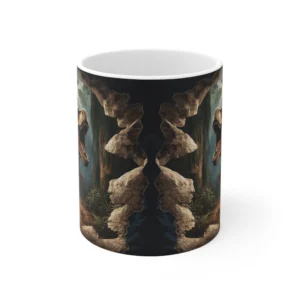 Image-Printed Dinosaur Coffee Mug - 11oz
