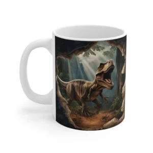 Image-Printed Dinosaur Coffee Mug - 11oz