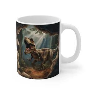 Image-Printed Dinosaur Coffee Mug - 11oz