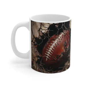 3D Image Football Coffee Mug - 11oz