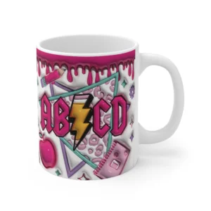 3D Image Inflated Teacher ABCD Coffee Mug - 11oz