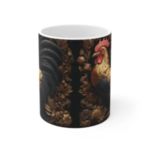 3D Image Majestic Rooster Coffee Mug - 11oz