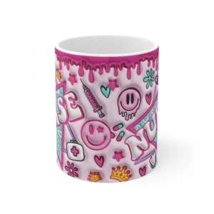 3D Image Nurse Inflated Coffee Mug - 11oz