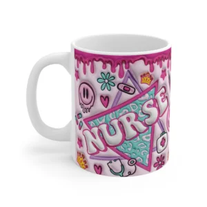 3D Image Nurse Inflated Coffee Mug - 11oz