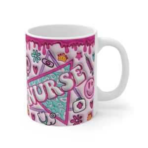 3D Image Nurse Inflated Coffee Mug - 11oz