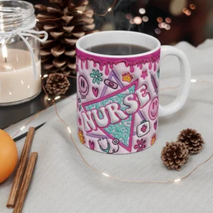 3D Image Nurse Inflated Coffee Mug - 11oz