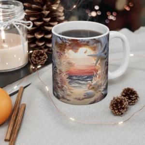 3D Image Ocean Grotto Coffee Mug - 11oz