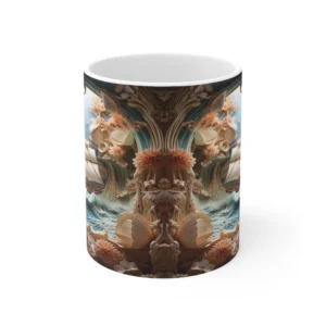 3D Image Ocean Landscape Coffee Mug - 11oz