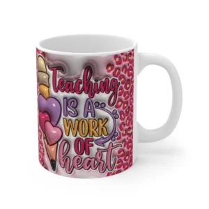 3D Image Teacher Inflated Coffee Mug - 11oz