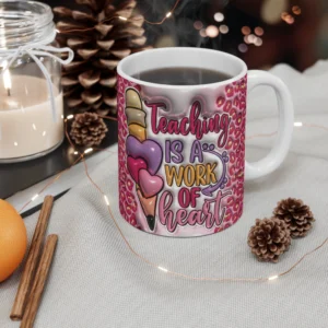 3D Image Teacher Inflated Coffee Mug - 11oz