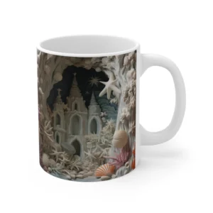 Image-Printed Underwater Castle Coffee Mug - 11oz