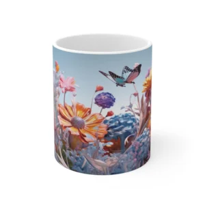 3D Image Wildflowers Coffee Mug - 11oz