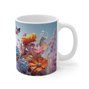 3D Image Wildflowers Coffee Mug - 11oz