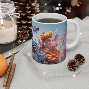 3D Image Wildflowers Coffee Mug - 11oz