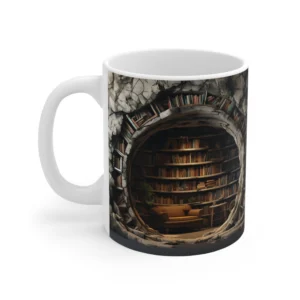 3D Underground Bookshelf Coffee Mug - 11oz