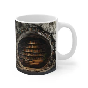 3D Underground Bookshelf Coffee Mug - 11oz